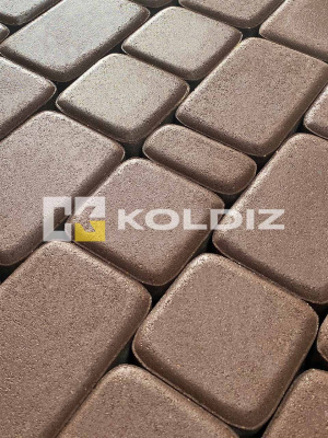 Тротуарная плитка Колдиз Старый город Коричневая