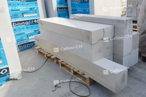 Газосиликатные блоки Бонолит Дмитров D600 625х250х75 перегородочные