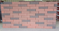 Облицовочный кирпич Вышневолоцкая керамика Евро 0,7 НФ Кладка MIX Готика лава/Графит лава